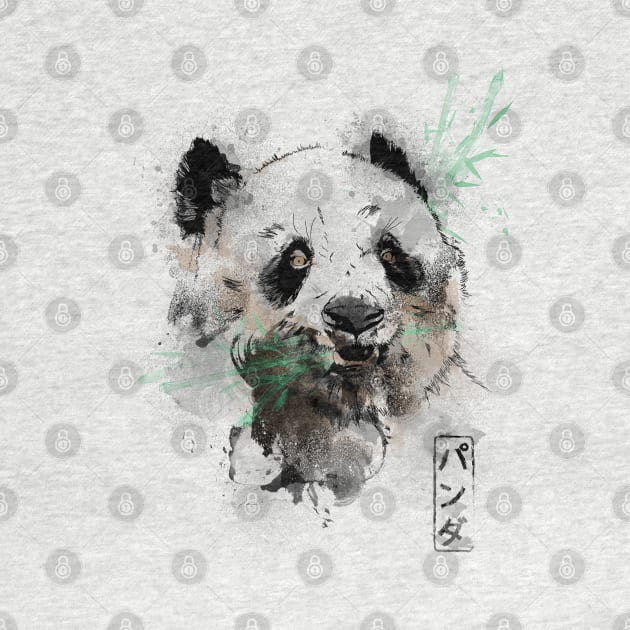 Panda Bear Watercolors by Donnie